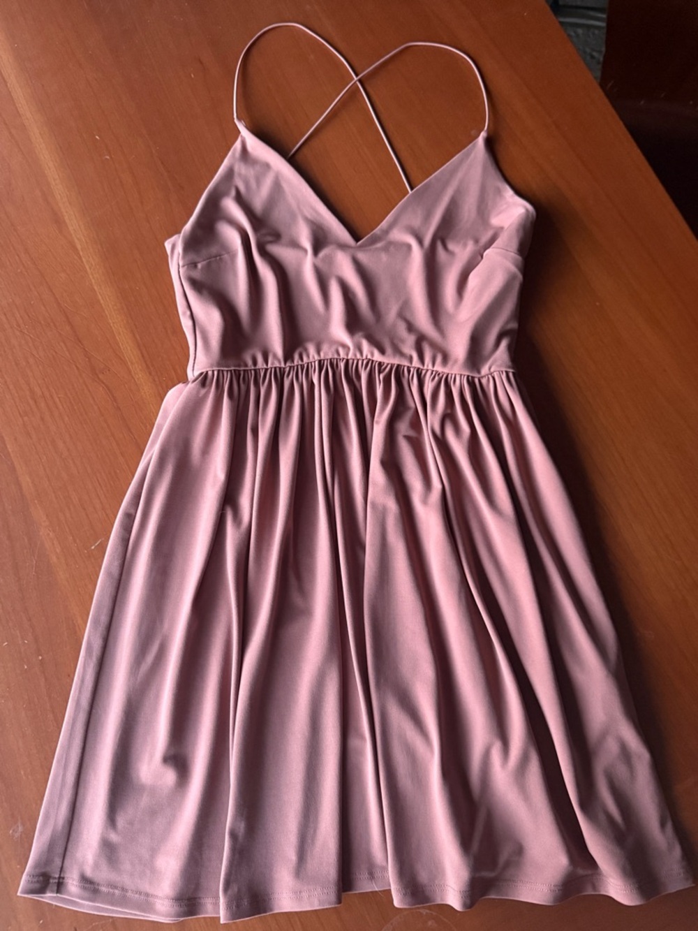 Forever 21 Mauve Spaghetti Strap Skater Dress